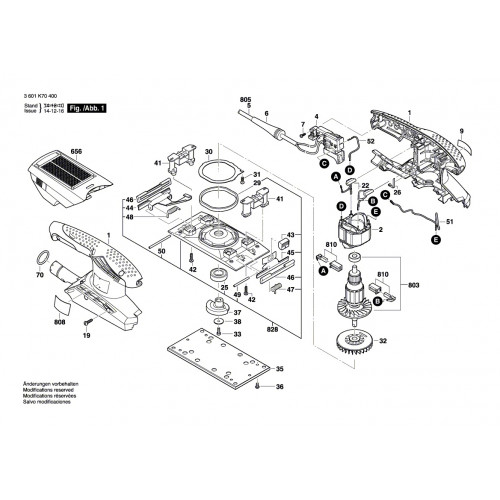 Запчасти для шлифмашины Bosch GSS 23A